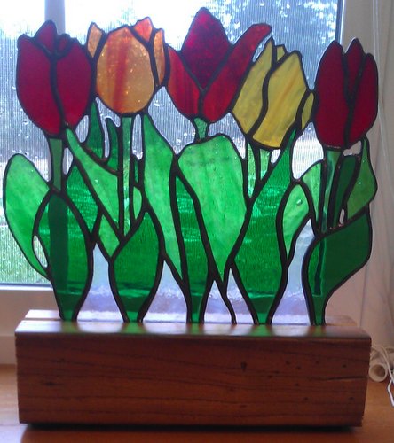 Free standing tulips